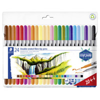 ESTUCHE CART&Oacute;N CON 12 ROTULADORES DOBLE PUNTA COLORES PASTEL STAEDTLER 3200 C12PA (Espera 4 dias)